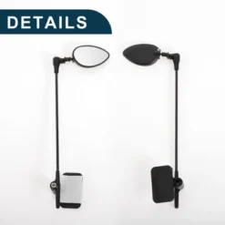 Bike Rearview Mirror 5x3.3cm Adjustable | Front Handlebar Bike Mirror Black For Bicycle Mountain Road Bike 1 Pcs -Outdoor Sports Series GUEST be91903b 2c70 437f 9cc7 36f956c9d389