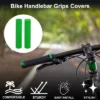 Unique Bargains Bike Handlebar Grips Covers 4.72" Length Green 1 Pair