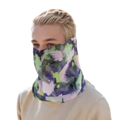Unique Bargains Sunscreen Face Scarf Mask Purple White 1 Pc -Outdoor Sports Series GUEST c06ac436 2025 4cee 8452 670c57352a3f