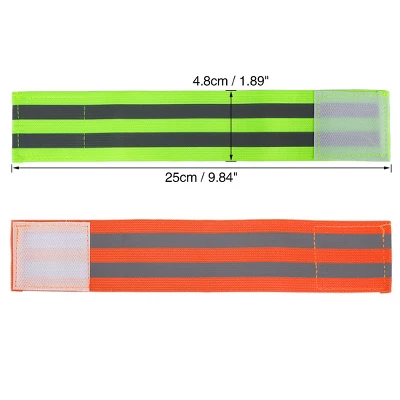 Unique Bargains Wrist Reflective Bands Tape Straps Bracelet Green Orange 4 Pcs 3 Unique Bargains Wrist Reflective Bands Tape Straps Bracelet Green Orange 4 Pcs - Image 3