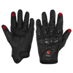 Unique Bargains Leather Cycling Riding Gloves Black 1 Pair -Outdoor Sports Series GUEST c1820d15 426c 46e2 bf6e 7b4a65dea1f2