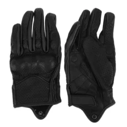 Unique Bargains Motorcycle Full Finger Gloves With Hole Black 1 Pair -Outdoor Sports Series GUEST c27f019c 723a 4383 bc67 bd1b29d2b5d1