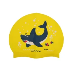 Unique Bargains Kid's Silicone Waterproof Cartoon Shark Swim Cap 1 Pc -Outdoor Sports Series GUEST c2b9dc7a 0537 491c befe c6976a35f0ac