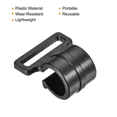 Unique Bargains Outdoor Camping ID C Shape Plastic Clamp Tent Pole Clips 11mm Black Set Of 10 3 Unique Bargains Outdoor Camping ID C Shape Plastic Clamp Tent Pole Clips 11mm Black Set Of 10 - Image 3