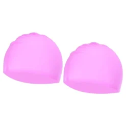 Unique Bargains Silicone Waterproof Non-Slip High-Stretch Swim Caps 2 Pcs -Outdoor Sports Series GUEST c33933b2 442f 46ed 88fe fd59ae731b80