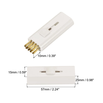 Unique Bargains Portable Retractable Double-sided Head Design Brass Wire Bristle With Clip Golf Club Brushes 2 Pcs White 1 Unique Bargains Portable Retractable Double-sided Head Design Brass Wire Bristle With Clip Golf Club Brushes 2 Pcs White