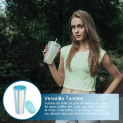 Unique Bargains Acrylic Insulated Double Wall Tumbler With Lid And Straw -Outdoor Sports Series GUEST c3c9c7c8 2c2e 49b0 a41f 60f7b779f258