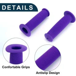 Unique Bargains Bike Handlebar Grips Covers 4.33" Purple 1 Pair -Outdoor Sports Series GUEST c3cd25c9 11c8 470b a6d4 8e741e152e98