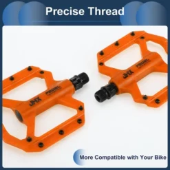 Unique Bargains Cycling Bike Pedal 9/16" Spindle Nylon For Road Mountain BMX MTB Bike Orange -Outdoor Sports Series GUEST c3e547f8 22d7 4061 949e dcda85942c5c