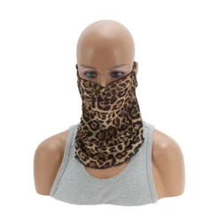 Unique Bargains Leopard Earloop Neck Gaiter 1 Pc -Outdoor Sports Series GUEST c47a94aa 2714 466e b0b4 debe75502316