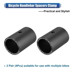 Unique Bargains Bike Handlebar Shim Handlebar Shim Spacer Stem Size Reduce Black 2 Pairs -Outdoor Sports Series GUEST c4e60831 9ce1 4e69 8060 daaeb91d99bf