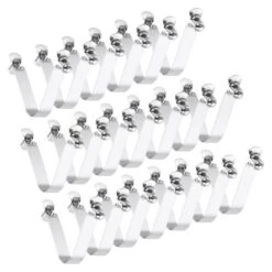 Unique Bargains Steel V Shaped Push Button Spring Lock Tent Pole Clips Kayak Paddle Snaps 20 Pcs -Outdoor Sports Series GUEST c51ee660 32ce 4bbe 9ea3 f81426550621