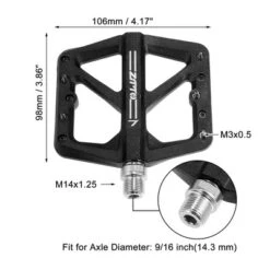 Unique Bargains Nylon Rear Foot Peg Flat Pedal Footrests Fit 9/16 Inch Axles BMX MTB Bicycle Yellow 1 Pair -Outdoor Sports Series GUEST c58ceee3 a071 46cc 8544 b73afda0f9b8