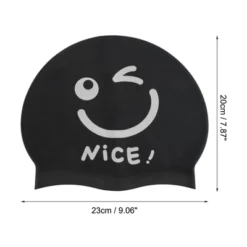 Unique Bargains Silicone Funny Face Swim Cap 1 Pc -Outdoor Sports Series GUEST c6f69f15 bc18 4e0b 8c72 5cd7319570c7