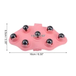 Unique Bargains Neck PVC POM Carbon Steel Seven Trigger Points Handheld Massager Pink Black 1 Pcs -Outdoor Sports Series GUEST c7ede4e4 f797 49ac 9c5a 2329d92a81e6