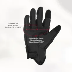 Unique Bargains Leather Cycling Riding Gloves Black 1 Pair -Outdoor Sports Series GUEST c803de6a adeb 4dec 9f79 7a8280cff59e