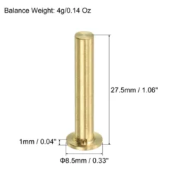 Unique Bargains Golf Club Sports Brass Tip Weights Plug Insert Copper 3 Pcs -Outdoor Sports Series GUEST c8e39653 bde1 4cdb a41d c498435c2536