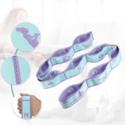 Unique Bargains Highly Elastic 9-Loops Yoga Stretching Band Exercise 1 Pc -Outdoor Sports Series GUEST ca73a09c 9ee9 4d09 917a 5d02f125371f