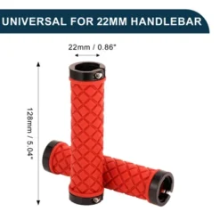 Unique Bargains Bike Handlebar Grips Covers 5.04" Red 1 Set -Outdoor Sports Series GUEST ca7a1650 7438 4442 a38d 1ea4d532626e