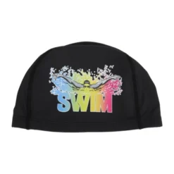 Unique Bargains Knitted PU Elastic Letter Pattern Swim Cap 1 Pc -Outdoor Sports Series GUEST ca8828cf 4096 48e3 9ac8 bbab40a7cc14