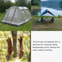 Unique Bargains Tent Ropes Nylon Reflective Guyline Cord With Aluminum Cord Adjusters For Camping Hiking -Outdoor Sports Series GUEST ca8c88d0 9950 4d0c a886 8425d7cf5455