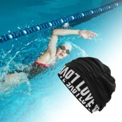 Unique Bargains Spandex Pleated Style Swimming Cap 1 Pc