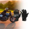 Unique Bargains Motorcycle Gloves Spring Summer Breathable Smartphone Touch 1 Pair