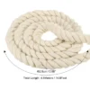 Unique Bargains Craft Railings Home Decor Tug Of War Cotton Soft Elastic Washable Rope 1 Pc