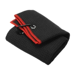 Unique Bargains Super Absorbent Waffle Pattern Tri-Fold Golf Towels With D Clips 20"x16" -Outdoor Sports Series GUEST cbd61250 e2fb 40b8 ba1f 542d90944cd5