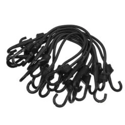 Unique Bargains Strong Elastic Strapping Rope With Hooks For Bicycle Luggage Black 12 Pcs -Outdoor Sports Series GUEST cbdc769e 2d2d 47a5 b47a d5bcccd1a8bd