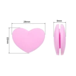 Unique Bargains Silicone Heart-shaped Racket String Damping Tennis Vibration Dampener 4 Pcs