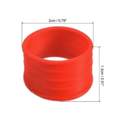 Unique Bargains Silicone Non-Slip Wear-Resistant Tennis Badminton Racket Handle Grip Rings 6 Pcs
