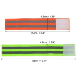 Unique Bargains Reflective Bands Orange Green 8 Pcs -Outdoor Sports Series GUEST cd937ad0 9009 49cb a864 fdd8586912f9