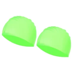 Unique Bargains Silicone Waterproof Non-Slip High-Stretch Swim Caps 2 Pcs -Outdoor Sports Series GUEST cd9b083b 0836 461b 9e9d 3ca070b4ad5b