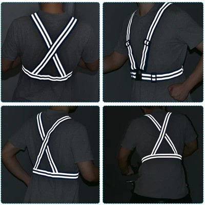 Unique Bargains Reflective Vest Adjustable High Visibility Safety Vest For Cycling Running Walking 2Pcs 2 Unique Bargains Reflective Vest Adjustable High Visibility Safety Vest For Cycling Running Walking 2Pcs - Image 2