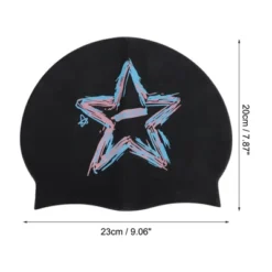 Unique Bargains Silicone Star Pattern Swim Cap 1 Pc -Outdoor Sports Series GUEST ce6035b8 53cc 4d34 ad2c 42686666cf00