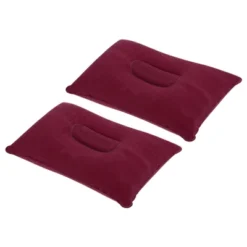 Unique Bargains Neck Support For Hiking Travel Flocked Inflatable Camping Pillows 2 Pcs 13.6" X 8.7" -Outdoor Sports Series GUEST cf6980f4 3e86 4734 ad32 0cc6d97746f3