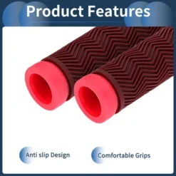 Unique Bargains Bike Handlebar Grips Covers 5.12" Pink 1 Pair -Outdoor Sports Series GUEST cff9e19c 6d21 45ff 90af 6274085179c6