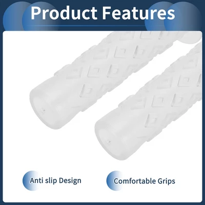 Unique Bargains Bike Handlebar Grips Covers 4.72" Clear 1 Pair 4 Unique Bargains Bike Handlebar Grips Covers 4.72" Clear 1 Pair - Image 4