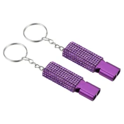 Unique Bargains Outdoor Camping Hiking Fishing Rescue Signaling Alloy Keychain Whistles 2 Pcs -Outdoor Sports Series GUEST d0e32bcb 3035 487a 941e be0904c5cdd6