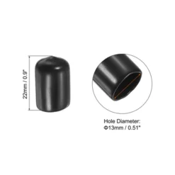 Unique Bargains Soft Rubber Anti-Moisture Durable Cleaning Pool Tip Cover 10 Pcs