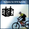 Unique Bargains Cycling Bike Pedal 9/16" Spindle Aluminum Alloy Road Mountain BMX MTB Bike
