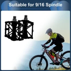 Unique Bargains Cycling Bike Pedal 9/16" Spindle Aluminum Alloy Road Mountain BMX MTB Bike