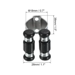 Unique Bargains Metal Durable Compact Lightweight Billiard Stick Rack Clip 4 Pcs