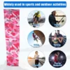 Unique Bargains Basketball Sports Camouflage Cooling Arm Elbow Compression Sleeve Pink Gray White 1 Pair