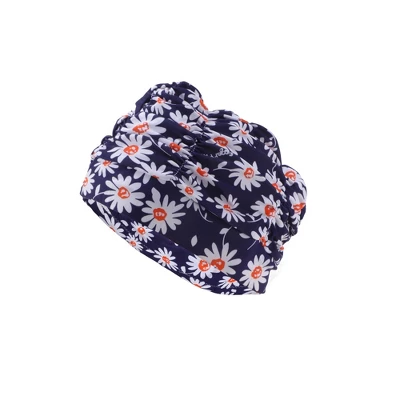 Unique Bargains Polyester Sunflower Pattern Swim Cap 5.91"x9.25" Navy Blue White 1 Pc 6 Unique Bargains Polyester Sunflower Pattern Swim Cap 5.91"x9.25" Navy Blue White 1 Pc - Image 6