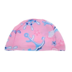 Unique Bargains Nylon Shell Pattern Swim Cap Pink 1 Pc -Outdoor Sports Series GUEST d46bc31a 41a9 47f3 9803 a2fd1e3abedc