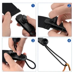 Unique Bargains Ball Elastic Cords With Tarp Clamps Kit 6 Inch Lock Grip Rope Screw Clips For Camping Tent Canopy Awning Black 12in1 Set -Outdoor Sports Series GUEST d4d00a29 6d2e 4e48 a5f5 f9860fed2687 1