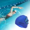 Unique Bargains Silicone Butterfly Pattern Swim Cap 1 Pc