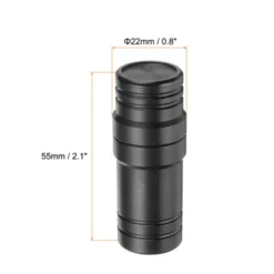 Unique Bargains Smooth Plastic Pool Cue Joint Protector 2.1 X 0.8 Inch Black